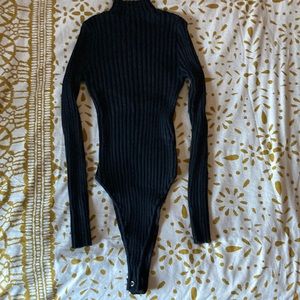 Forever 21 Black Bodysuit-Size Large